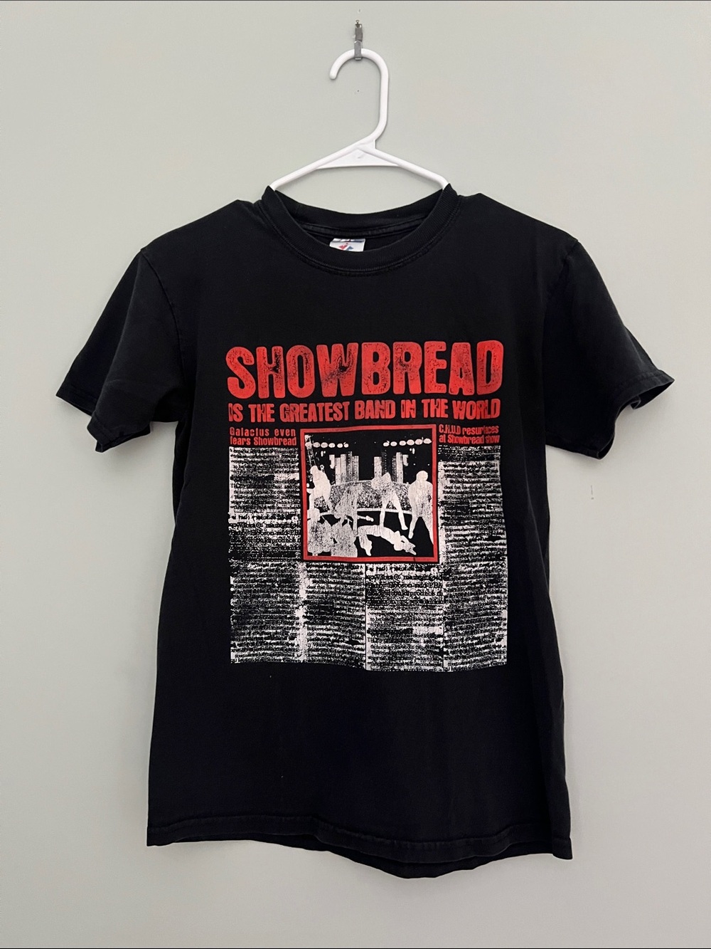 Vintage Graphic Indy Band Tee Showbread Graphic- Black and Red Size Small